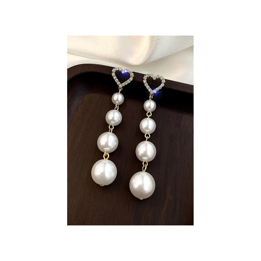 Heart shape pearl Earrings