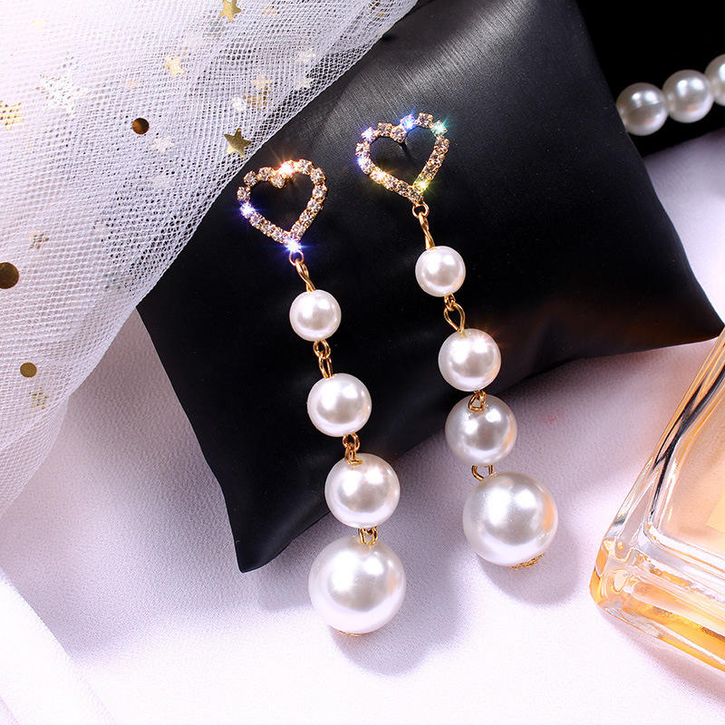 Heart shape pearl Earrings