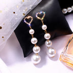 Heart shape pearl Earrings