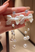 Long Pearl Earrings for Women
