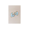 Heart shape Studs for womenAnti tarnish materialColour:- Blue and purpleMaterial:- Alloy Zinc