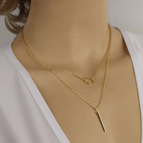 Double layer Necklace for women