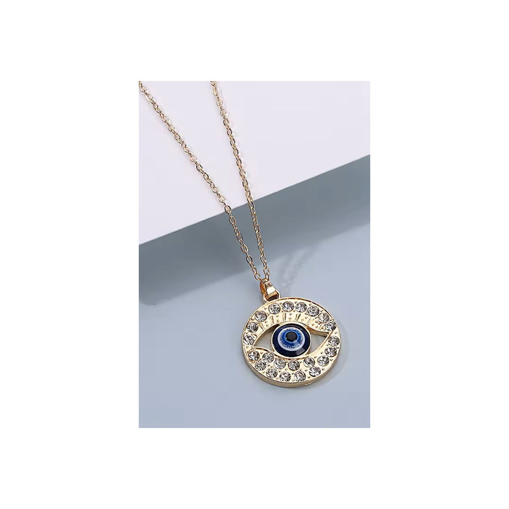 Evil eye neck chain