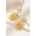 Stainless steel  sun shaped Necklace for women Colour:- Gold Anti Tarnish and Anti Allergic 18 k gold plated