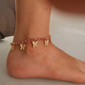 Butterfly Rhinestones Anklet