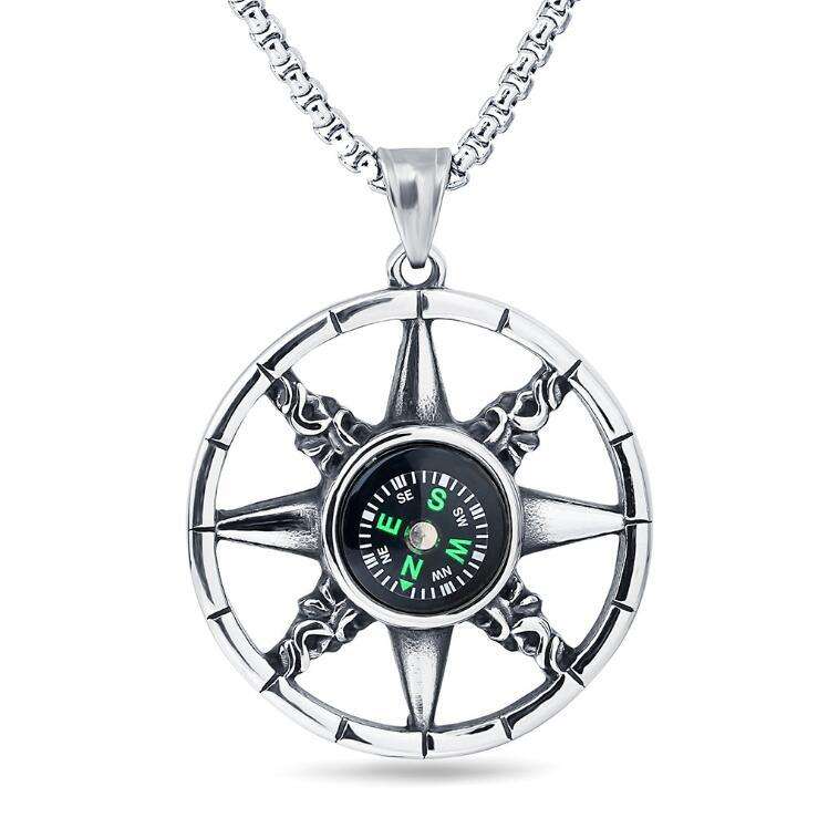 Compass design Necklace Direction:- North , South, East , West