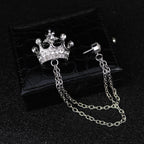 Crown shape brooch Unisex style, Anti Tarnish material