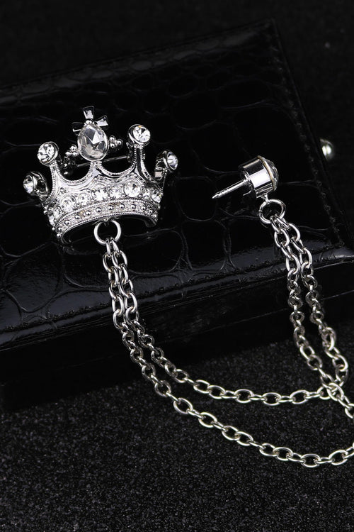 Crown shape brooch Unisex style, Anti Tarnish material