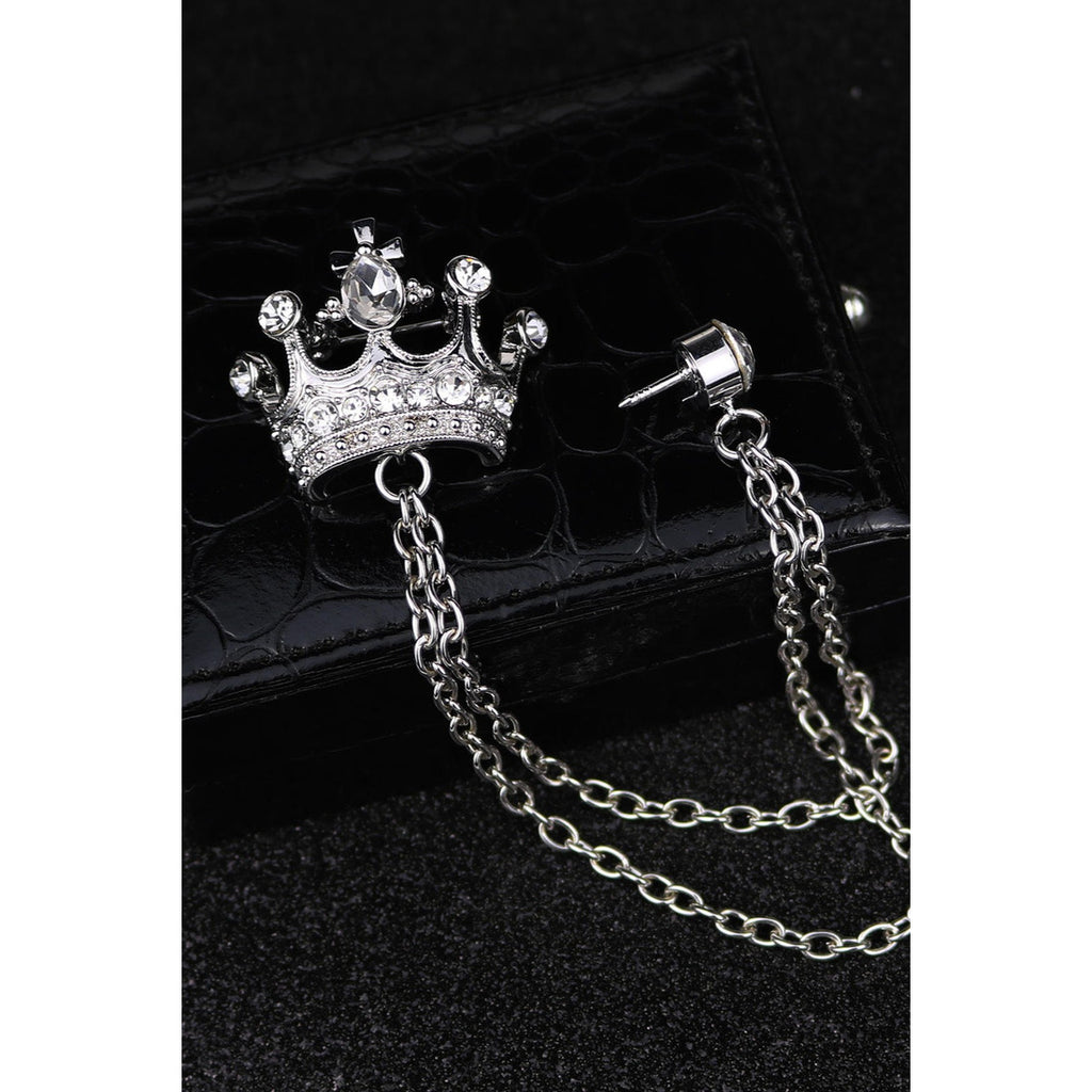 Crown shape brooch Unisex style, Anti Tarnish material