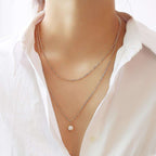 Double layer pearl Necklace for women