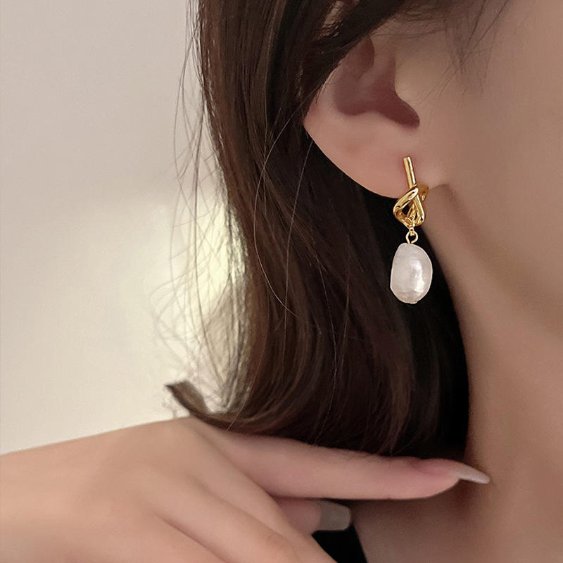 French design Pearl Earrings for women