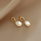 French design Pearl Earrings for women