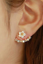 Flower shape Ear Studs for women