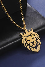 Lion pendant necklace unisex style