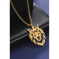 Lion pendant necklace unisex style