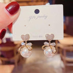 Hot selling Pearl & Heart Earrings