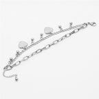 Multilayer heart shape bracelet
