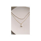 Double layer handmade pearl Necklace