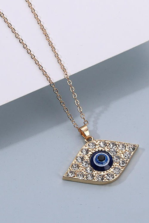 Evil eye neck pendent