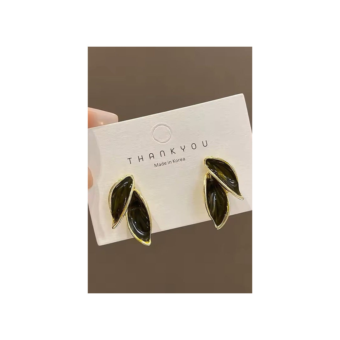 Leaf ear studs for women