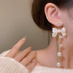 Long Pearl Earrings for Women