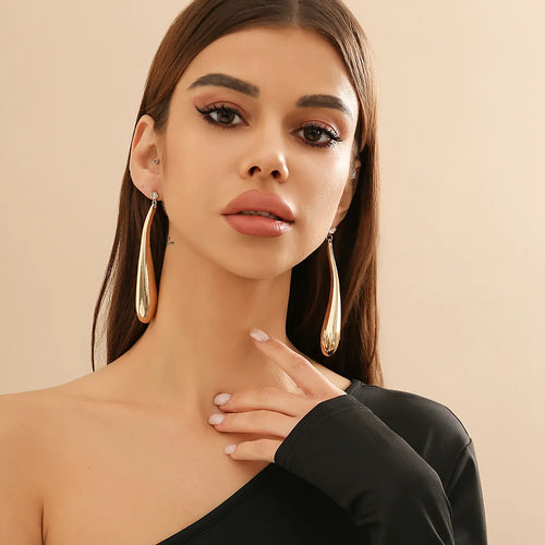 Drop earrings big size