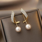 Celebrity Style pearl tassel Earrings