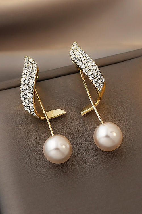 Celebrity Style pearl tassel Earrings