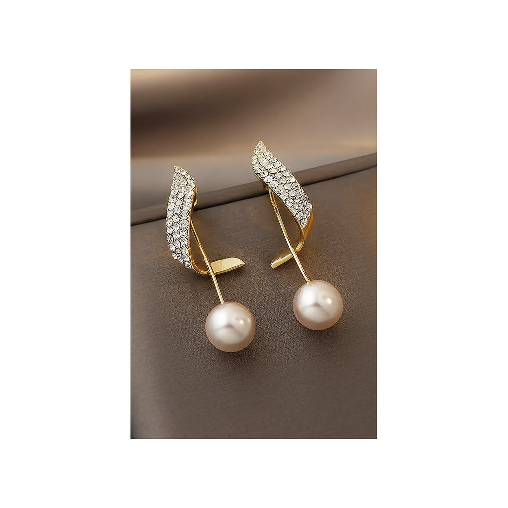 Celebrity Style pearl tassel Earrings