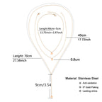 3 layer chain necklace for women