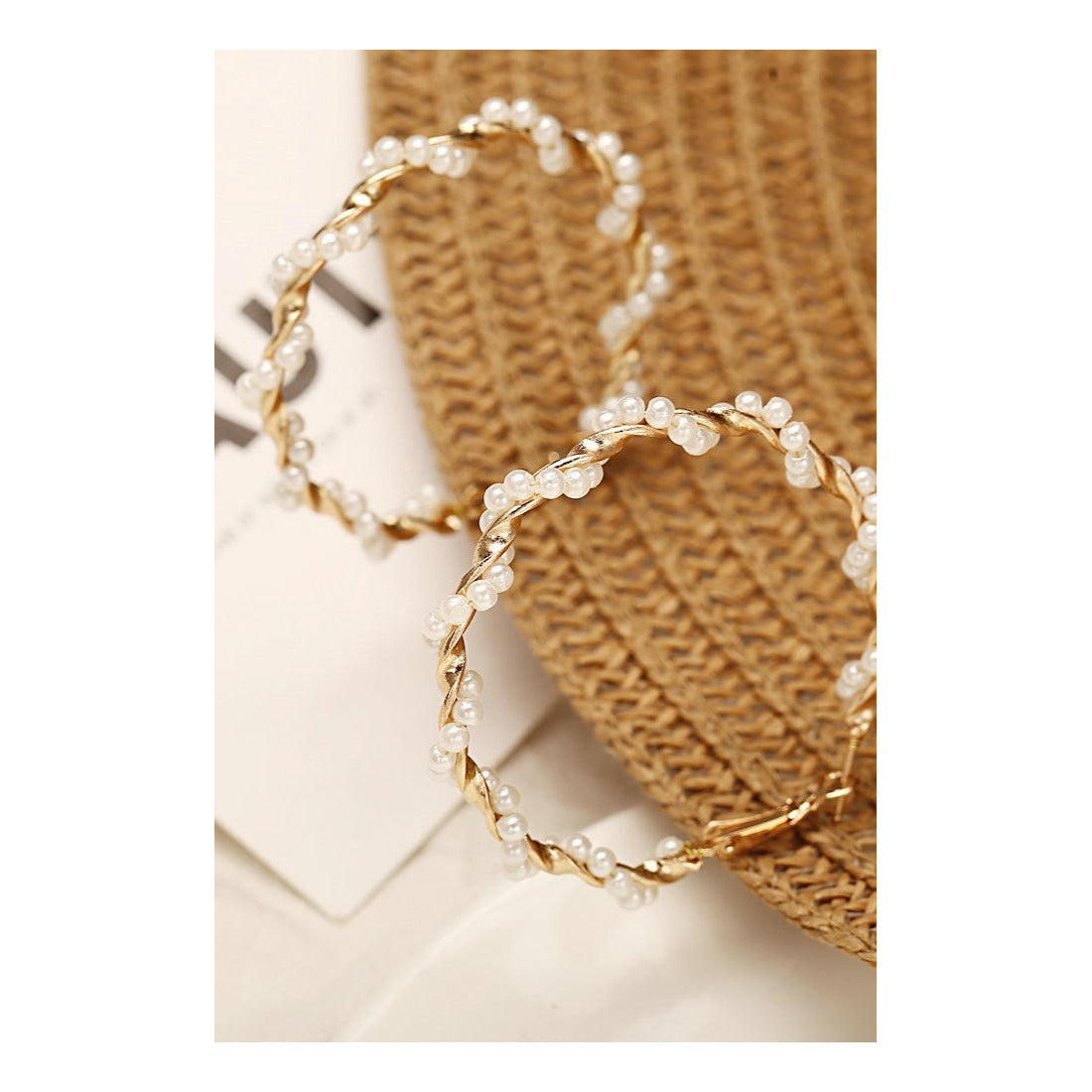 Pearl Earrings for womenMaterial:- Pearl + Alloy zincColor :- Gold