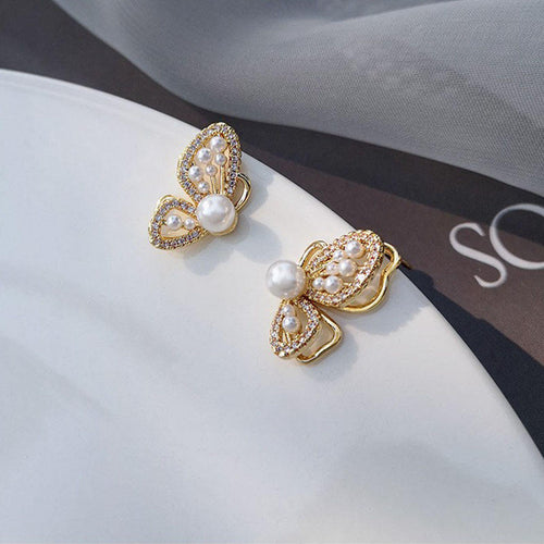 Butterfly ear studs
