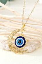 Evil eye necklace with Moon
