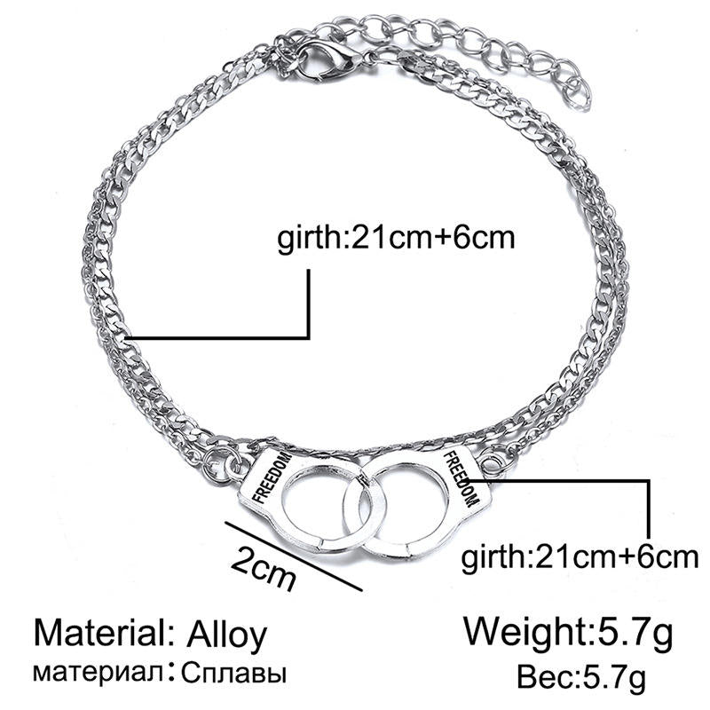 Double layer anklet