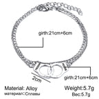 Double layer anklet