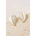 Heart shape ear studs for women