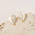 Heart shape ear studs for women