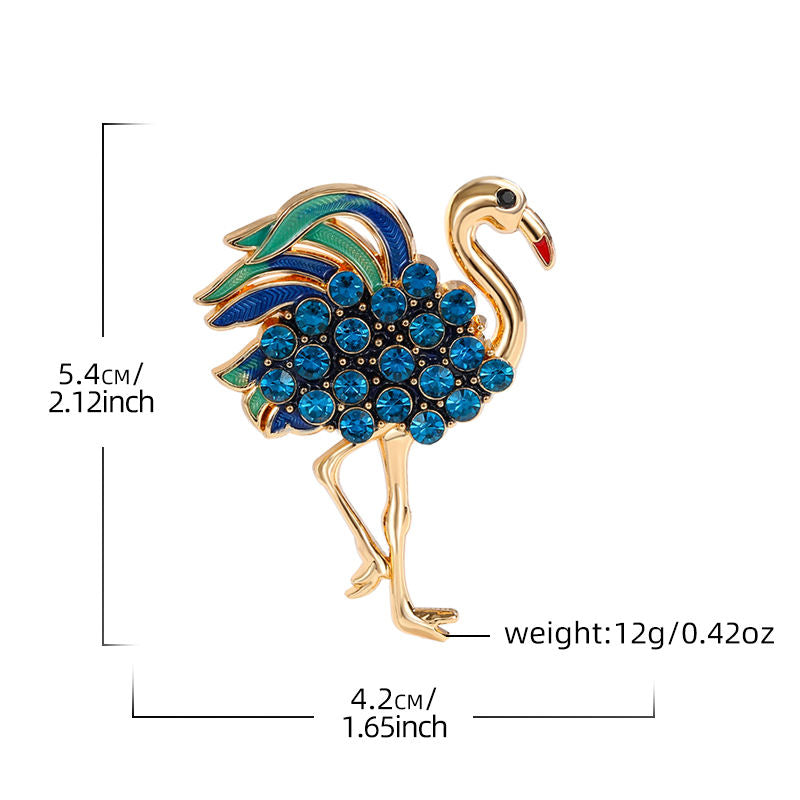 Flamingo shaped Brooch