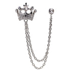 Crown shape brooch Unisex style, Anti Tarnish material