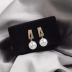 Pearl earrings for women Color :- Same as photo Material:- Alloy copper