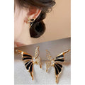 Butterfly ear studs for women
