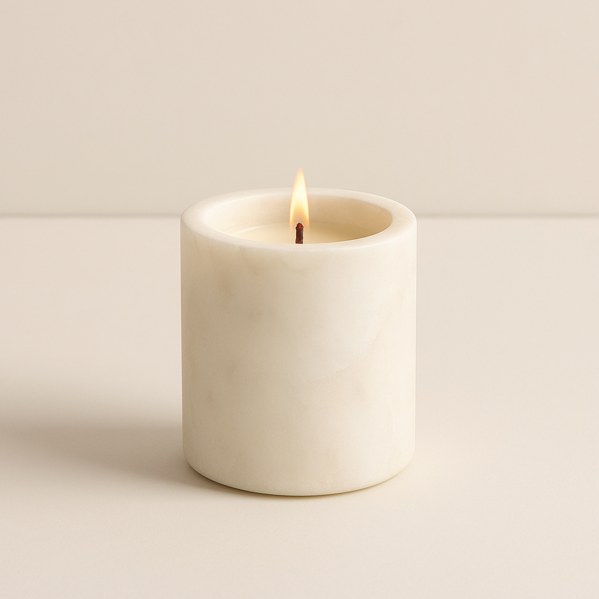 Eco Friendly Corporate Gifts – Luna Marble Scented Candle – The Bamboo Bae