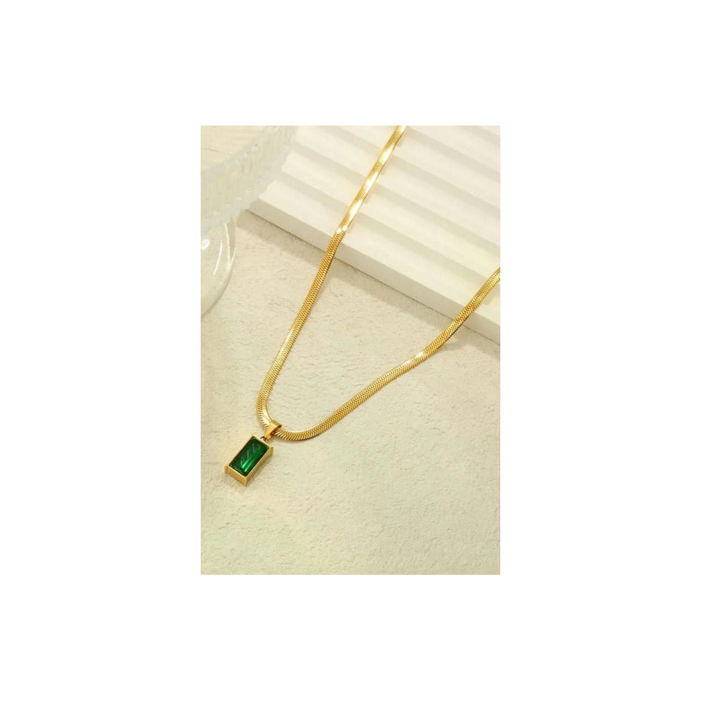 Stainless steel material Gold plated necklace