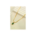 Stainless steel material Gold plated necklace