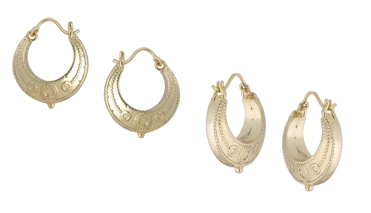 Earring RAJSONS IMPEX 14 K Gold Plated