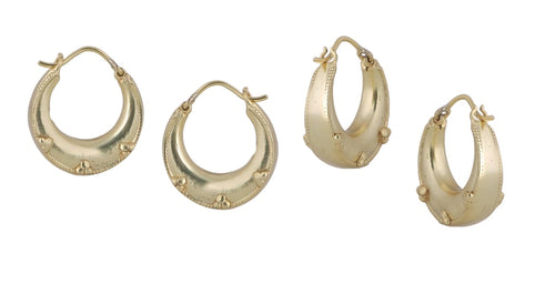 Earring RAJSONS IMPEX 14 K Gold Plated