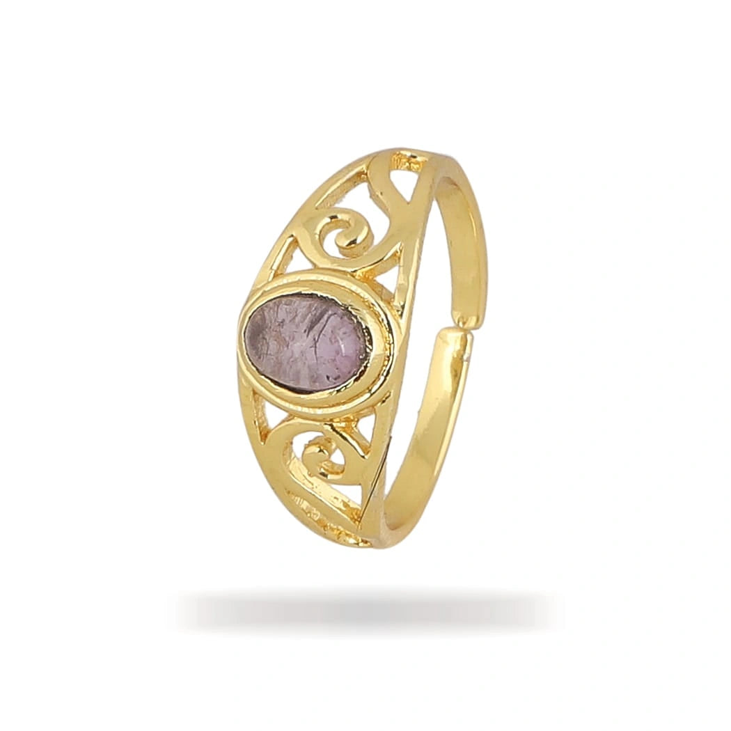 Finger Ring RAJSONS IMPEX 14 K Gold Plated