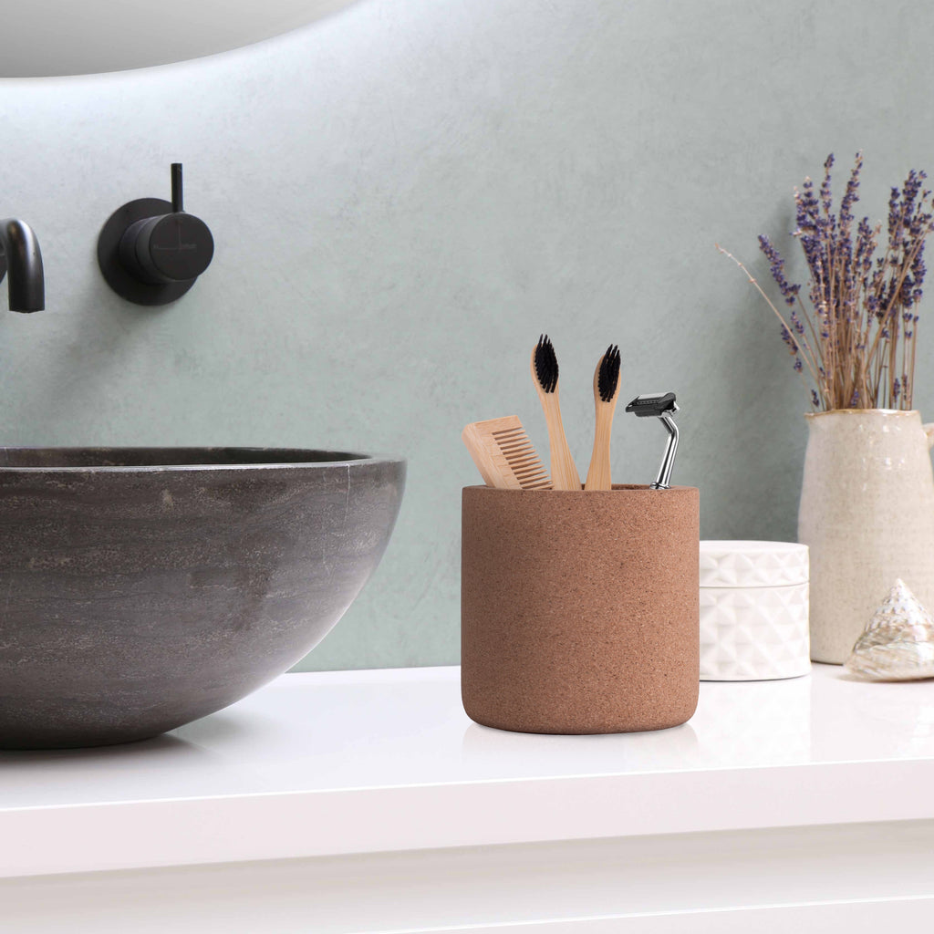 Round Cork Stand – Eco-Friendly Decorative Base - The Bamboo Bae