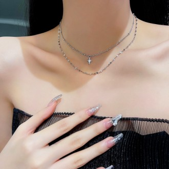 Double layer star ✨ pendant Necklace