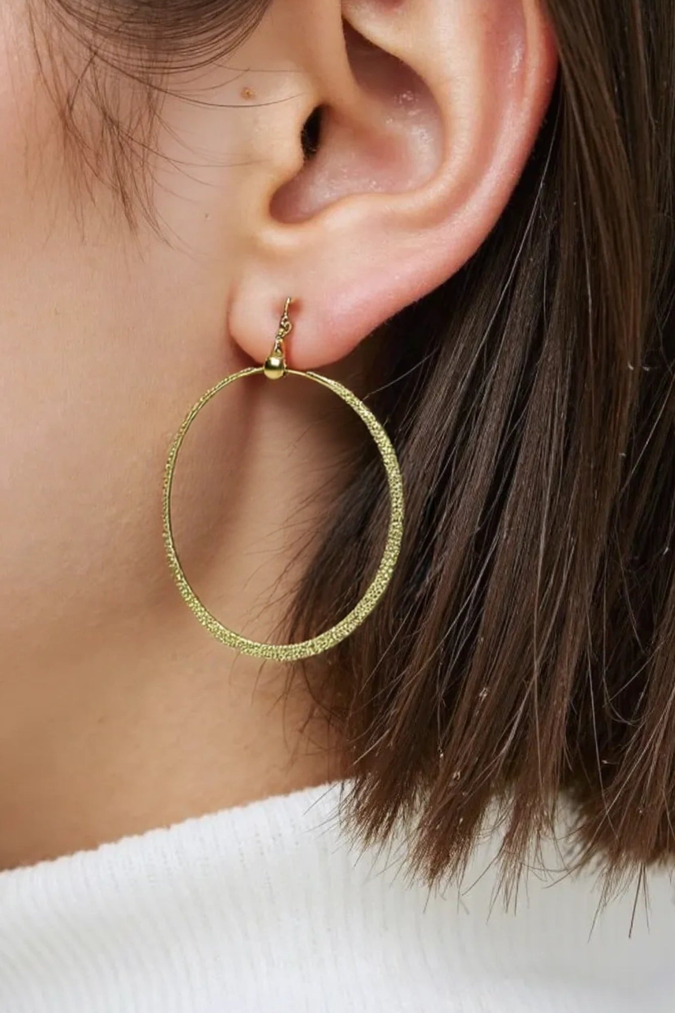OMID Circular Gold Radiant Earrings